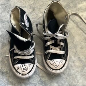 Converse Black and White High-Top Sneakers Classic Design size 12